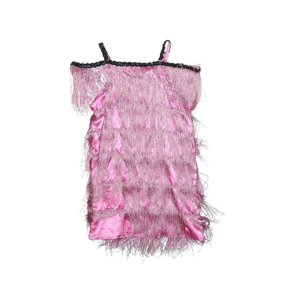 Chasing Fireflies Other - Girl Wishcraft Chasing Fireflies Pink Flapper Fringe Halloween Costume Size 8